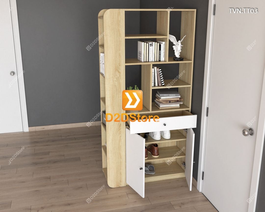  Kệ tủ vách ngăn trang trí TVN.TT03 