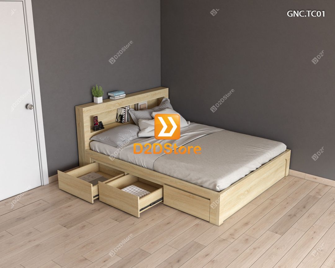  Giường ngủ hiện đại GNC.TC01 