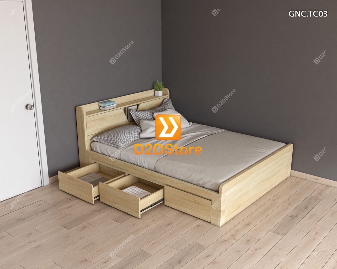  Giường ngủ hiện đại GNC.TC03 