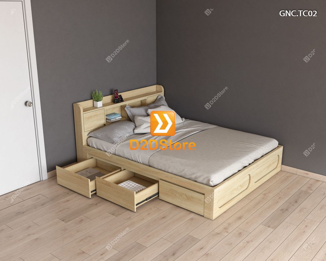  Giường ngủ hiện đại GNC.TC02 