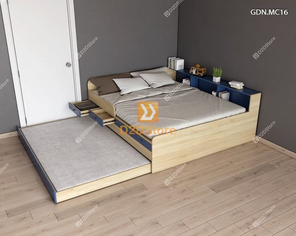 Giường kéo 2 tầng mẹ bồng con GDN.MC16
