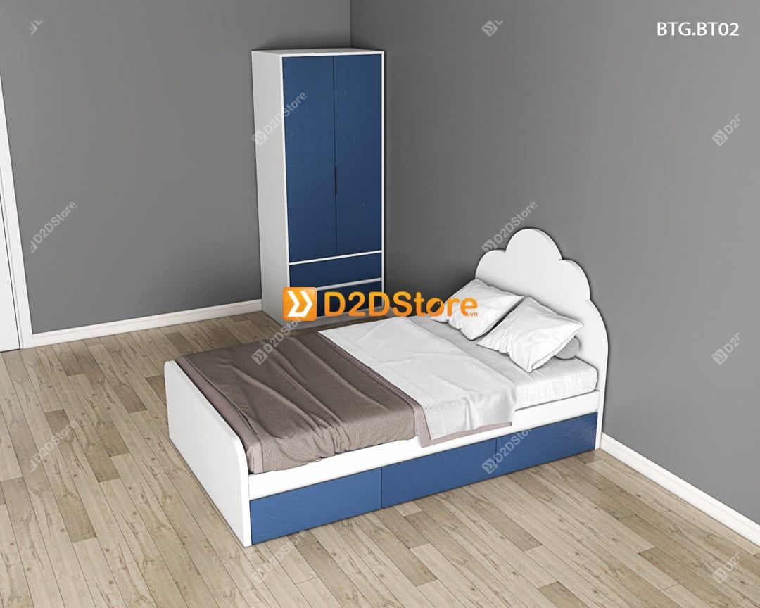  Bộ giường tủ phòng ngủ bé trai BTG.BT02 