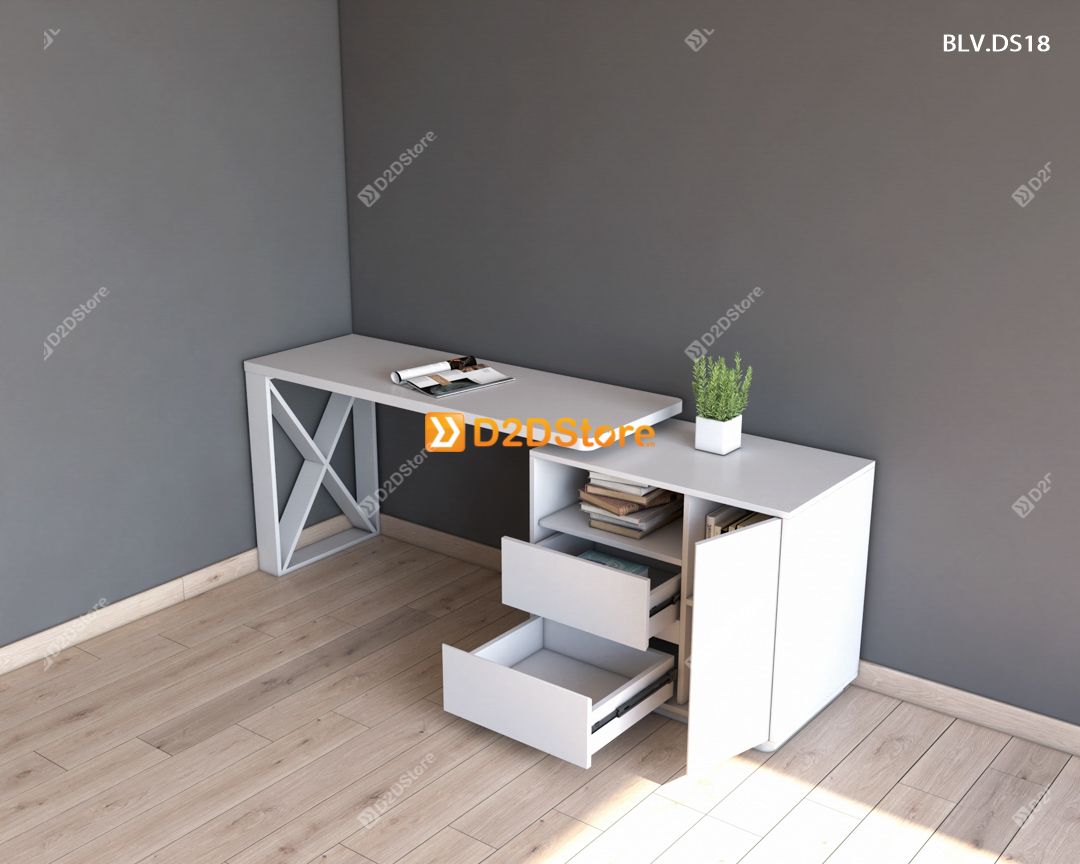  Bàn làm việc để sàn BLV.DS18 