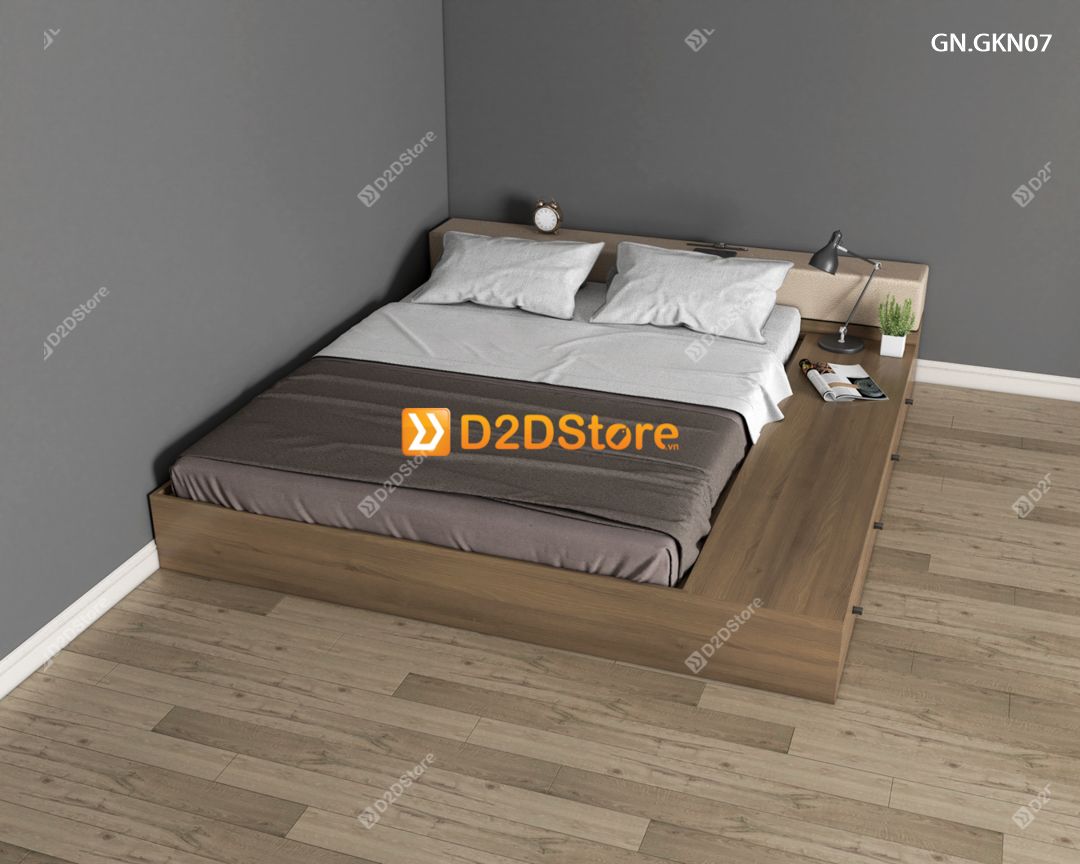  Giường ngủ thấp kiểu Nhật GN.GKN07 