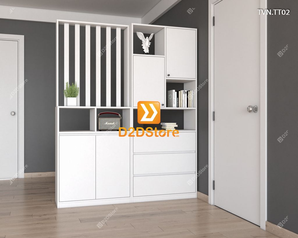 Kệ tủ vách ngăn trang trí TVN.TT02