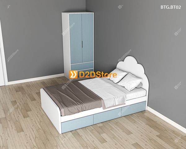 Bộ giường tủ phòng ngủ bé trai BTG.BT02