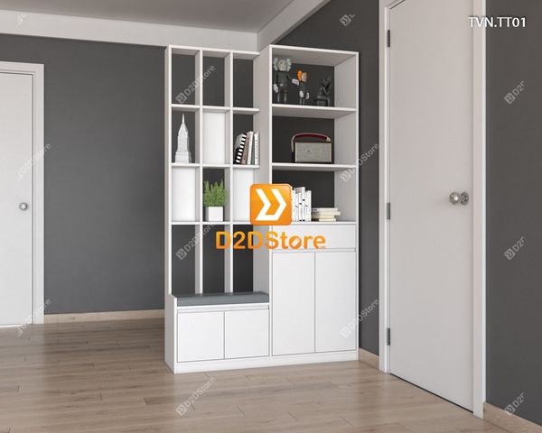 Kệ tủ vách ngăn trang trí TVN.TT01