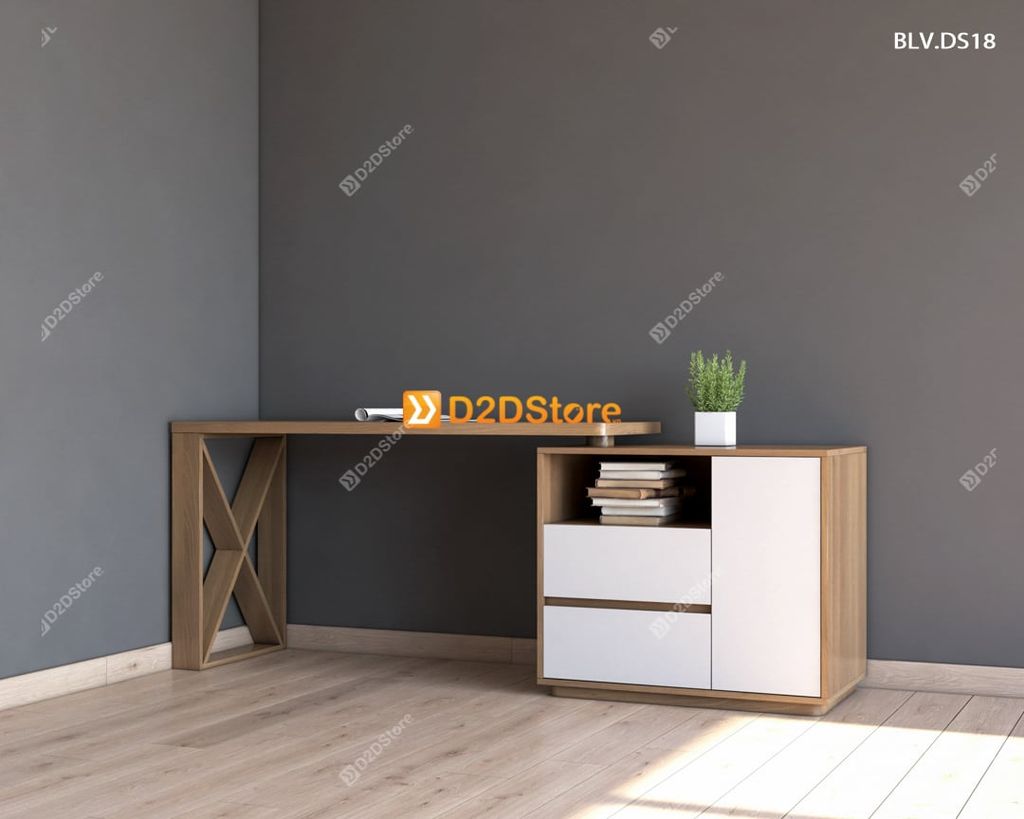 Bàn làm việc để sàn BLV.DS18