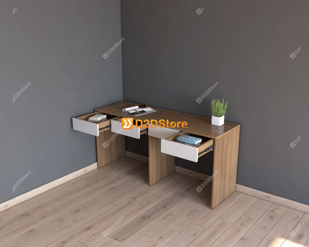Bàn học đôi cho bé BH.DOI02