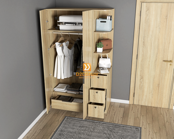 Tủ áo melamine cánh mở TA.MCM03