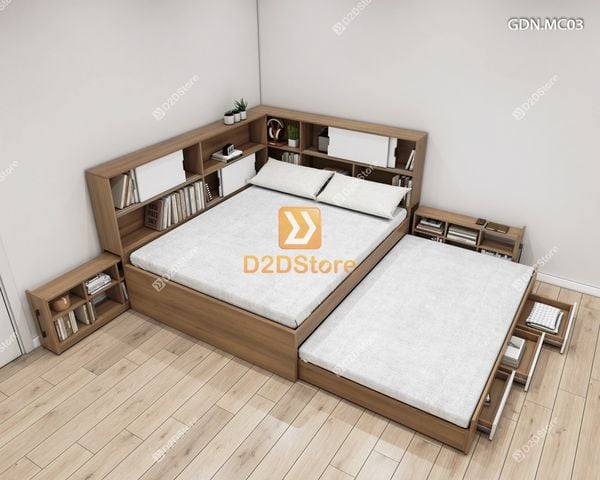 Giường kéo 2 tầng mẹ bồng con GDN.MC03