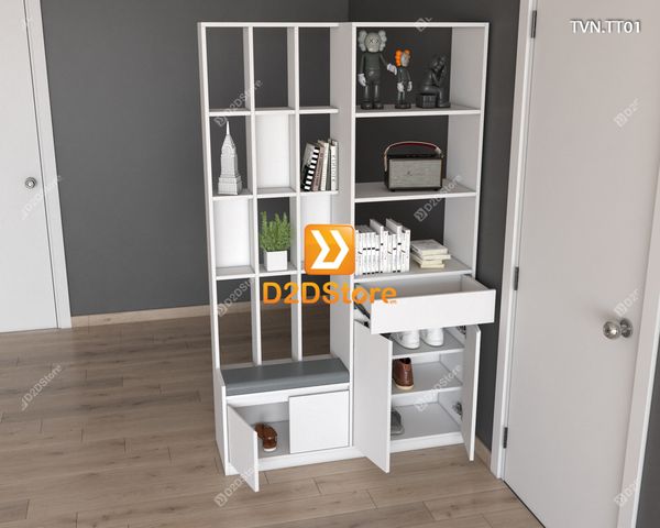 Kệ tủ vách ngăn trang trí TVN.TT01