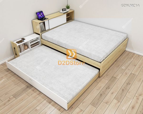 Giường kéo 2 tầng mẹ bồng con GDN.MC14
