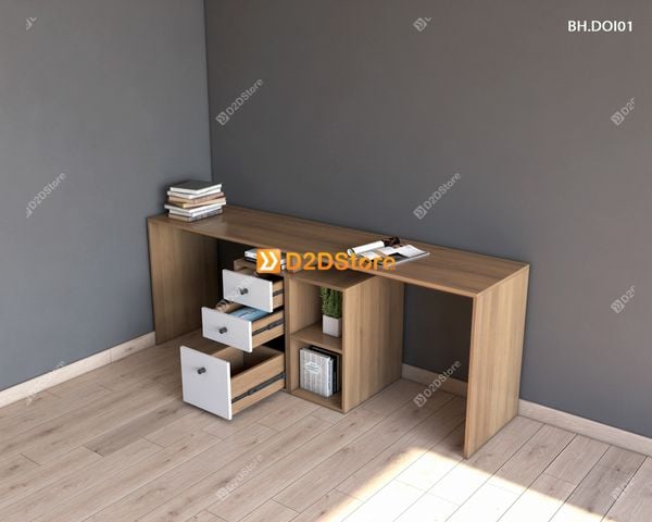 Bàn học đôi cho bé BH.DOI01