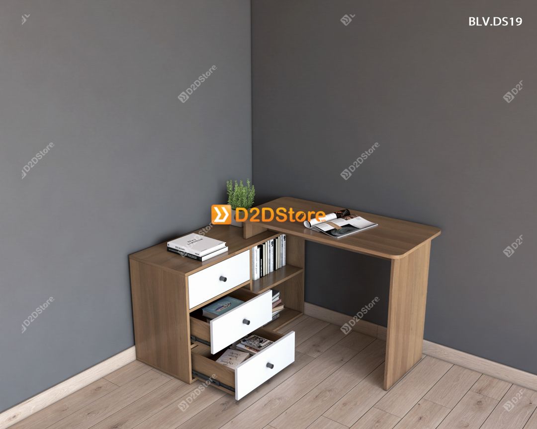  Bàn làm việc để sàn BLV.DS19 