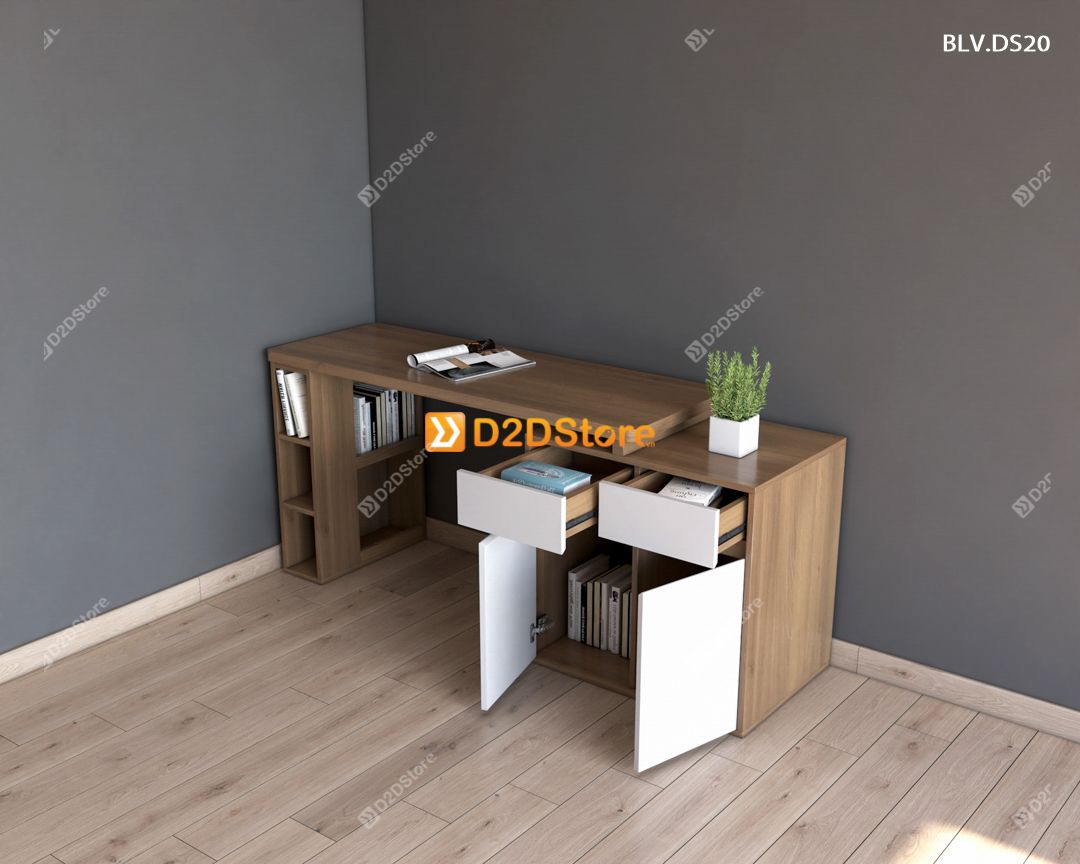  Bàn làm việc để sàn BLV.DS20 