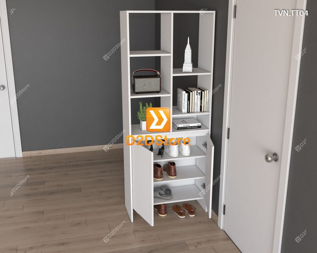  Kệ tủ vách ngăn trang trí TVN.TT04 
