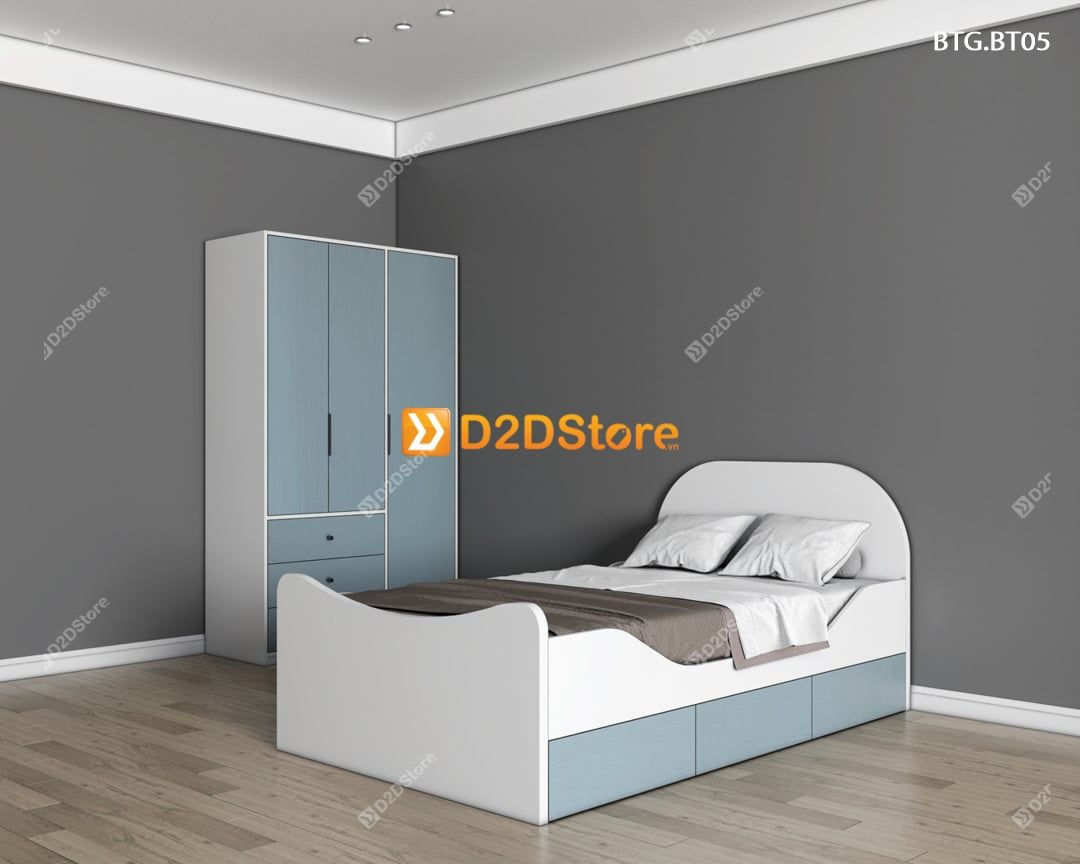  Bộ giường tủ phòng ngủ bé trai BTG.BT05 