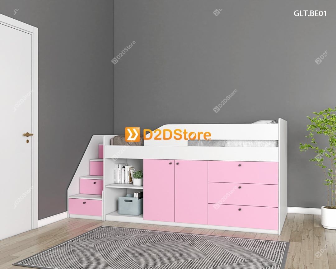  Giường kết hợp tủ áo thấp GDN.TT01 