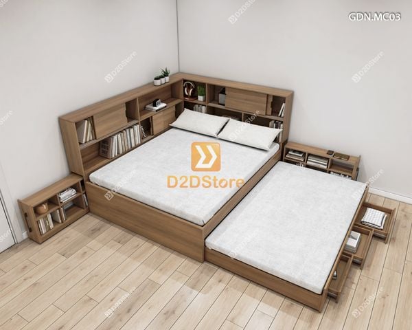 Giường kéo 2 tầng mẹ bồng con GDN.MC03