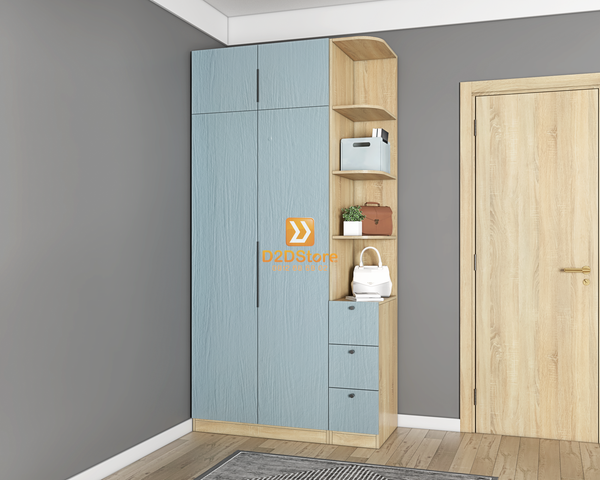 Tủ áo melamine cánh mở TA.MCM02