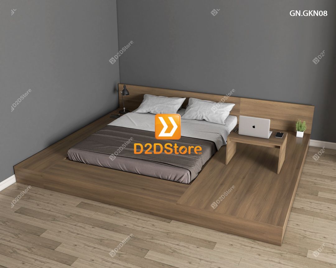  Giường ngủ thấp kiểu Nhật GN.GKN08 