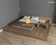 Giường ngủ thấp kiểu Nhật GN.GKN08