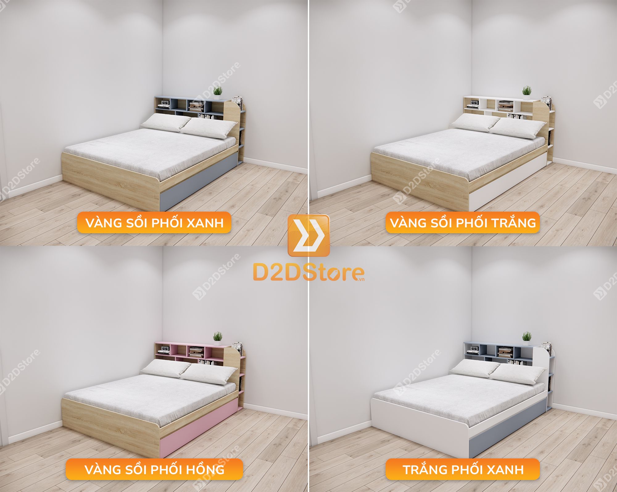  Giường kéo 2 tầng mẹ bồng con GDN.MC08 