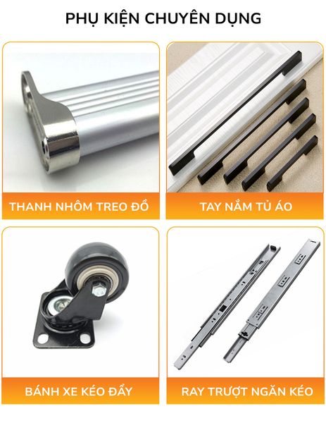 Giường ngủ kết hợp bàn học tủ áo GDN.BT05