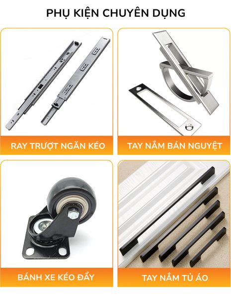 Giường ngủ kết hợp tủ kệ sách GDN.KS04