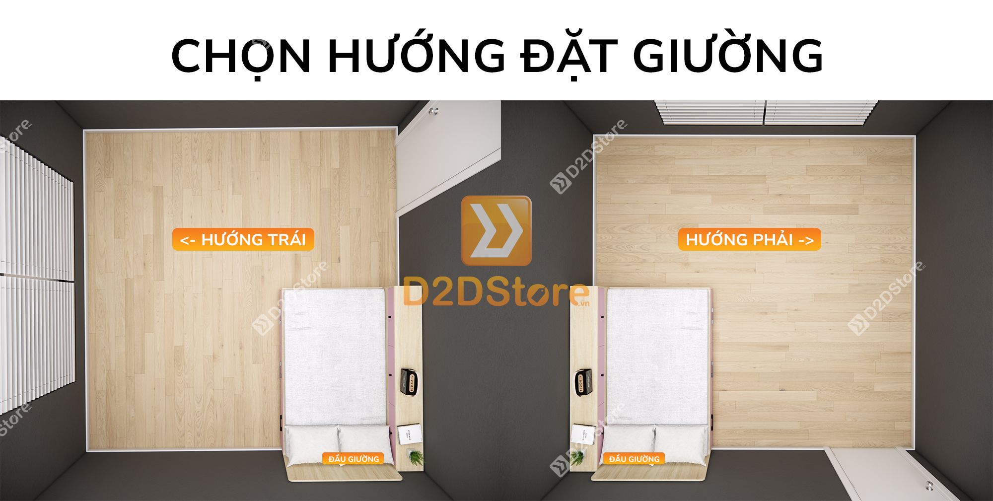  Giường ngủ kết hợp tủ kệ sách GDN.KS06 