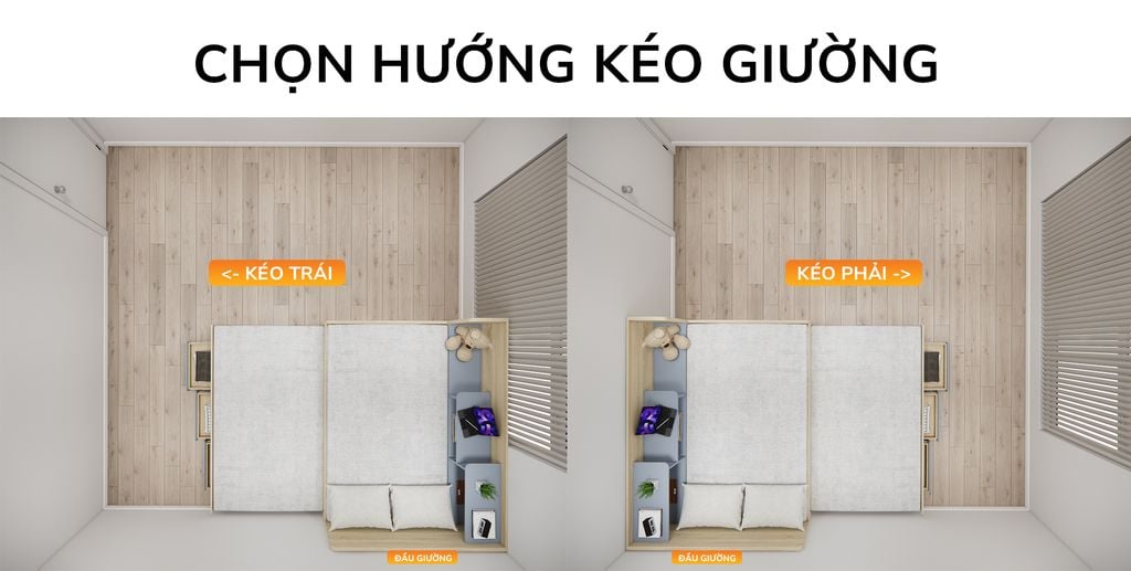 Giường kéo 2 tầng mẹ bồng con GDN.MC01