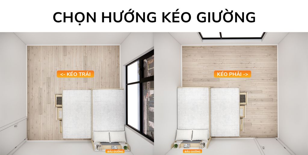 Giường kéo mẹ bồng con thông minh nhiều kích thước mã BC.GMC03