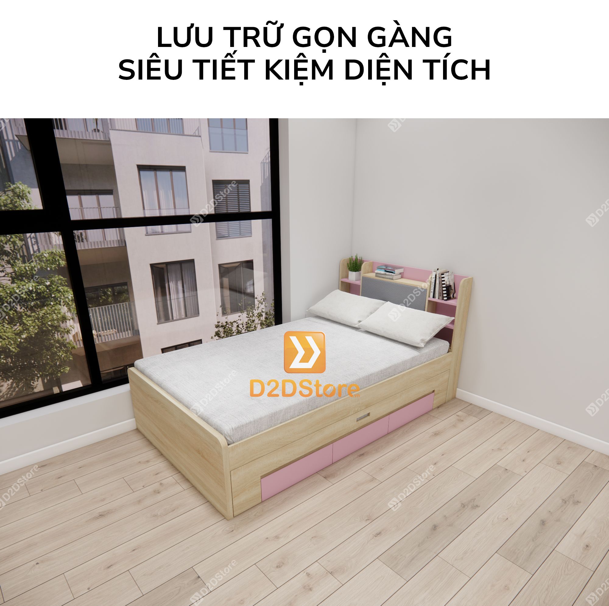  Giường kéo 2 tầng mẹ bồng con GDN.MC02 