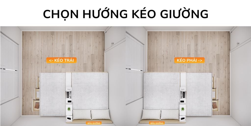 Giường kéo 2 tầng mẹ bồng con GDN.MC05