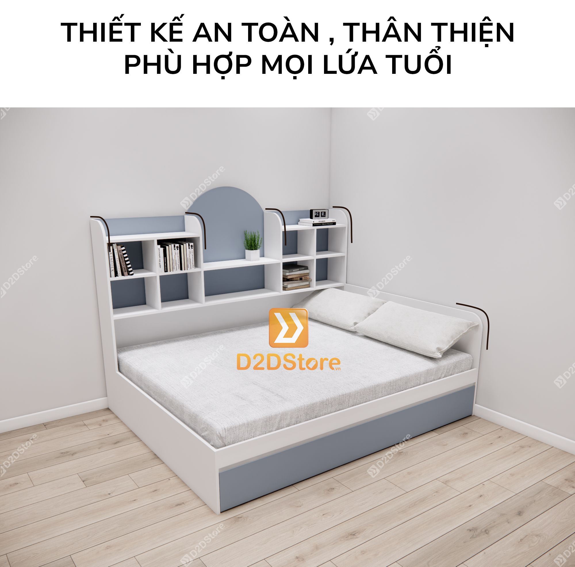 Giường kéo 2 tầng mẹ bồng con GDN.MC09 