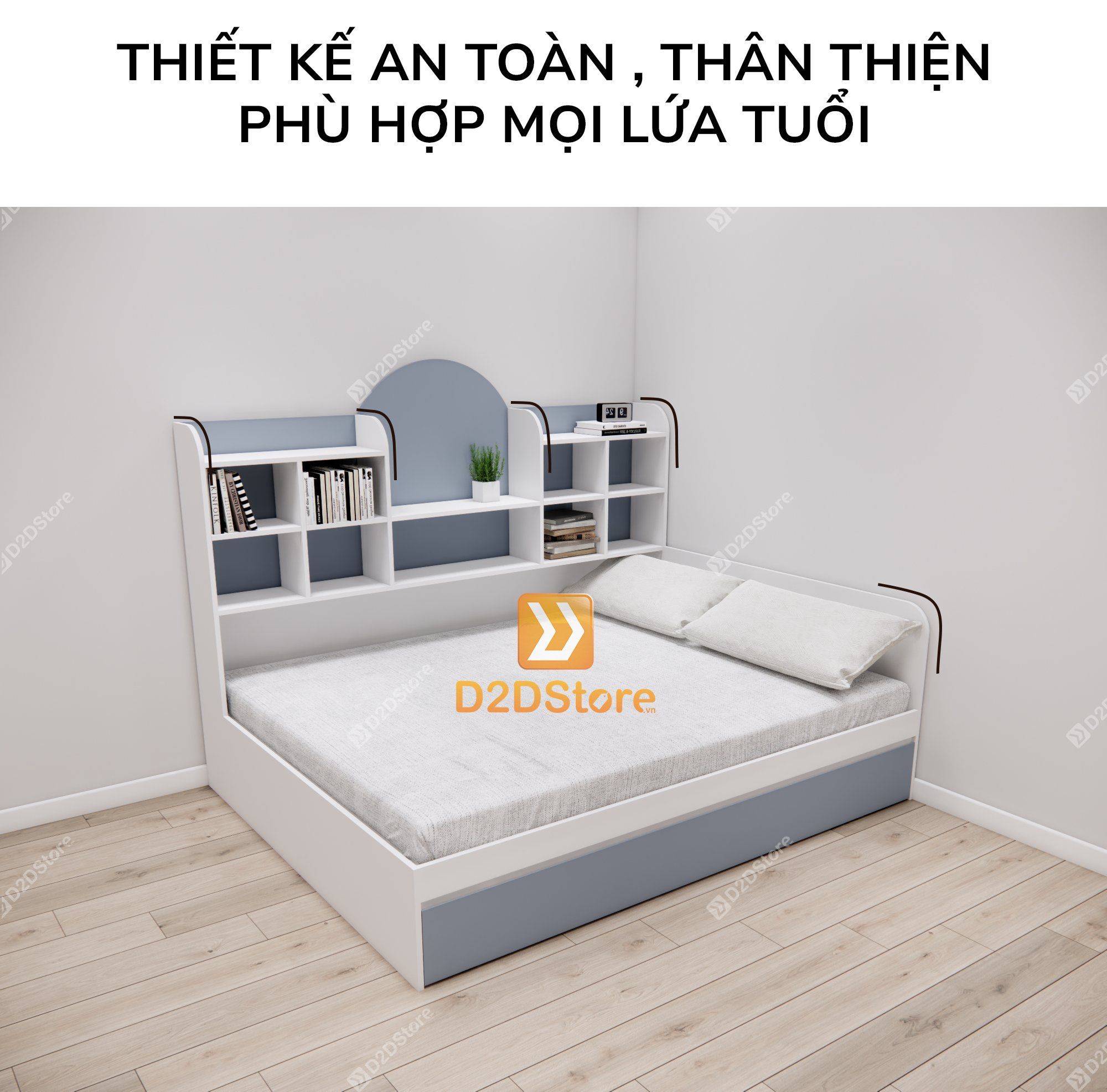  Giường mẹ bồng con thông minh nhiều kích thước mã BC.GMC09 