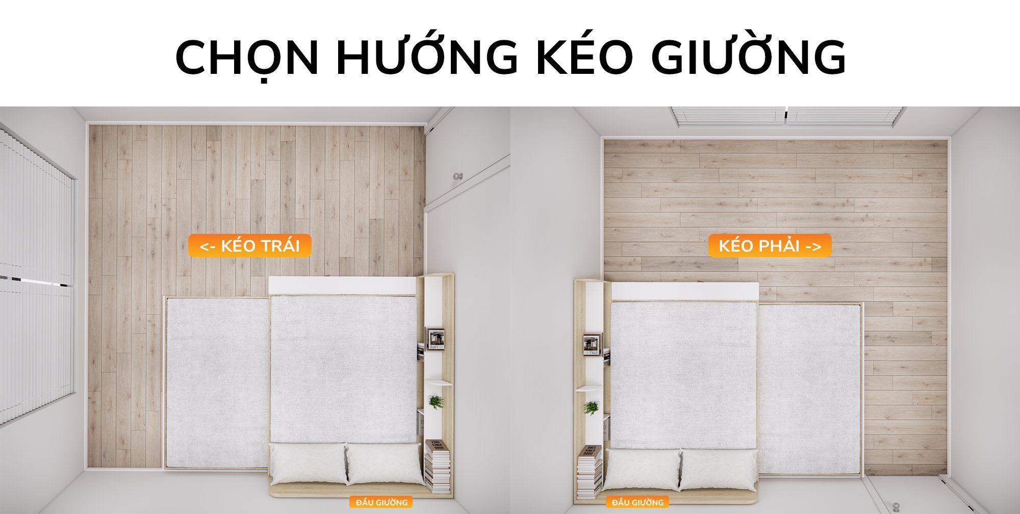  Giường kéo 2 tầng nhiều kích thước mã BC.GMC12 