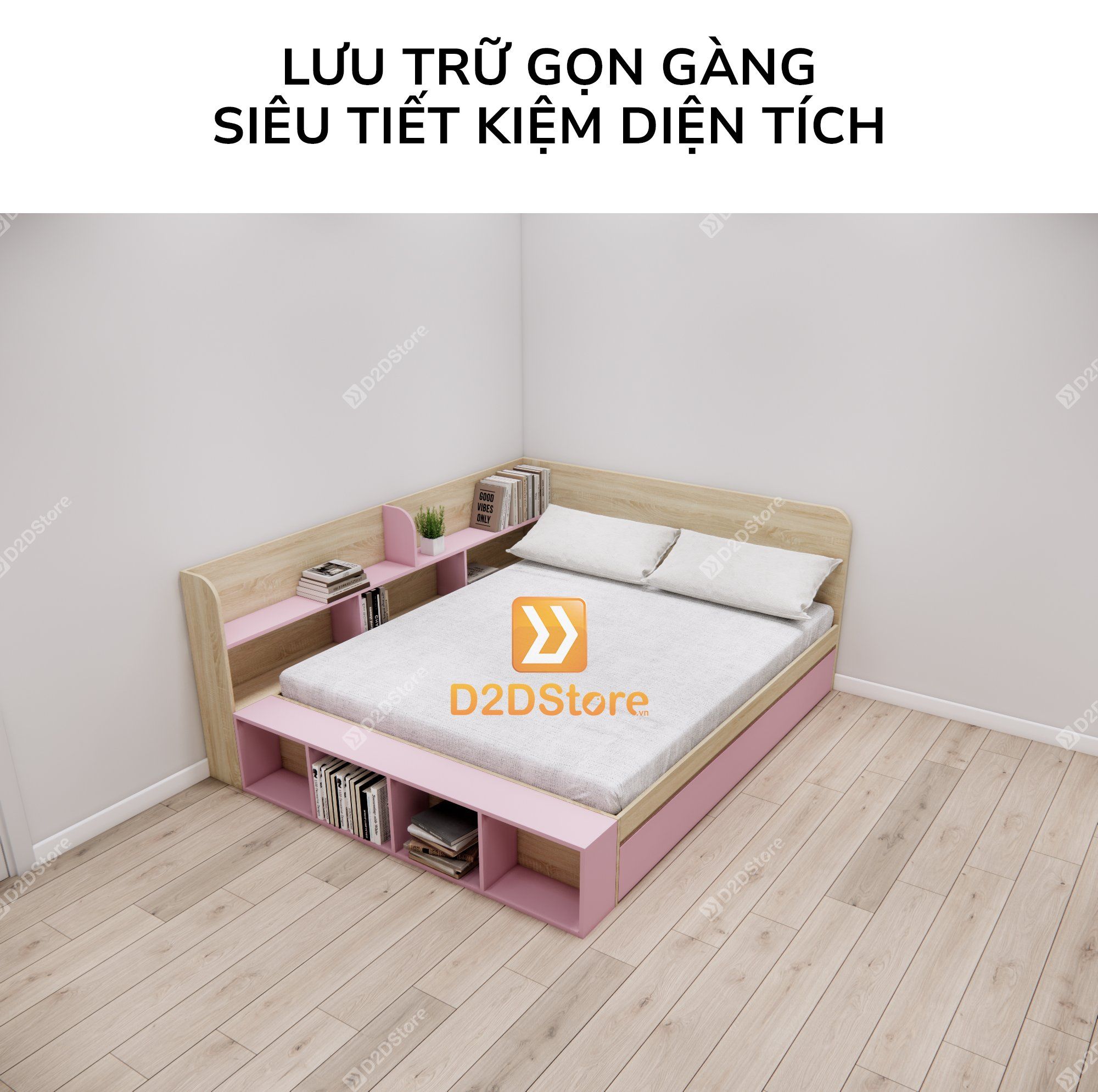 Giường kéo 2 tầng nhiều kích thước mã BC.GMC12 
