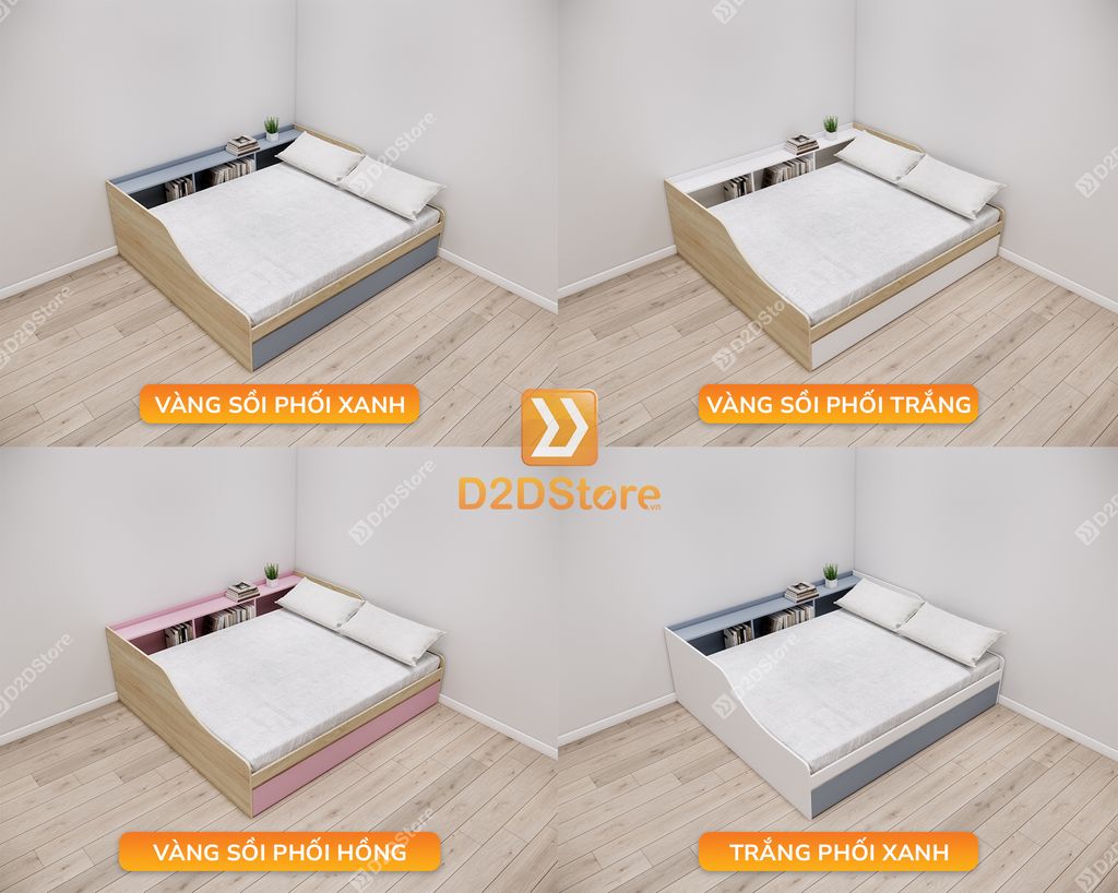Giường kéo 2 tầng mẹ bồng con GDN.MC11