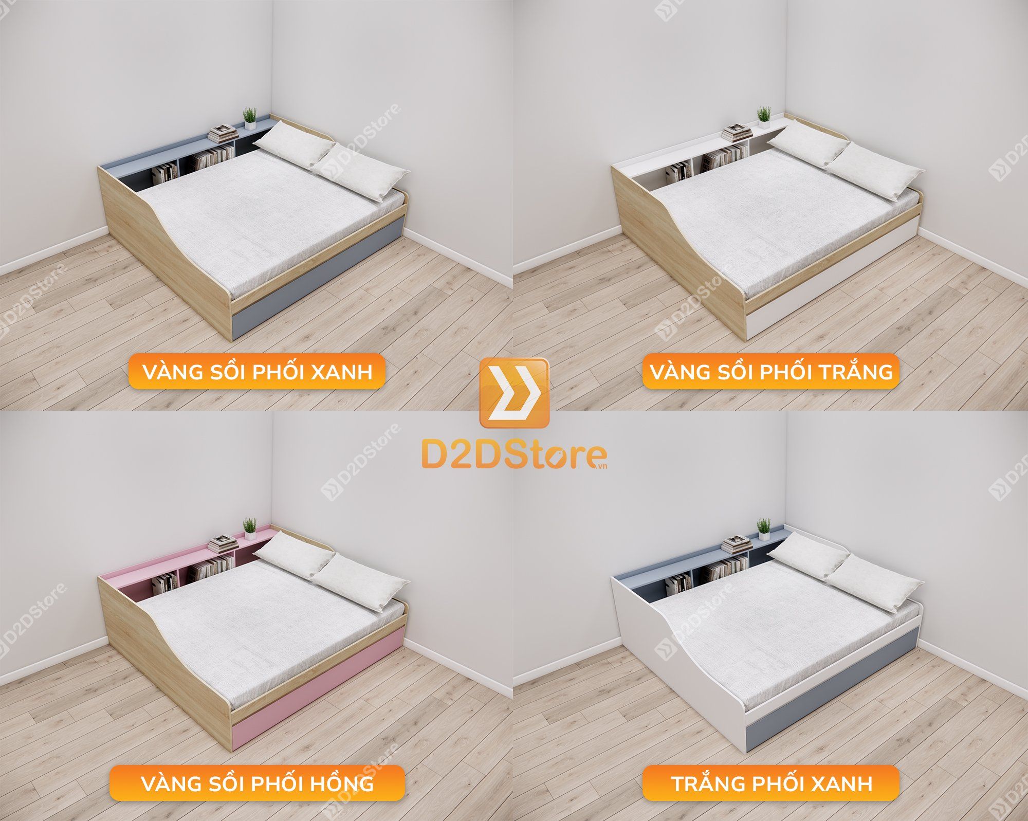  Giường mẹ bồng con thông minh nhiều kích thước mã BC.GMC13 