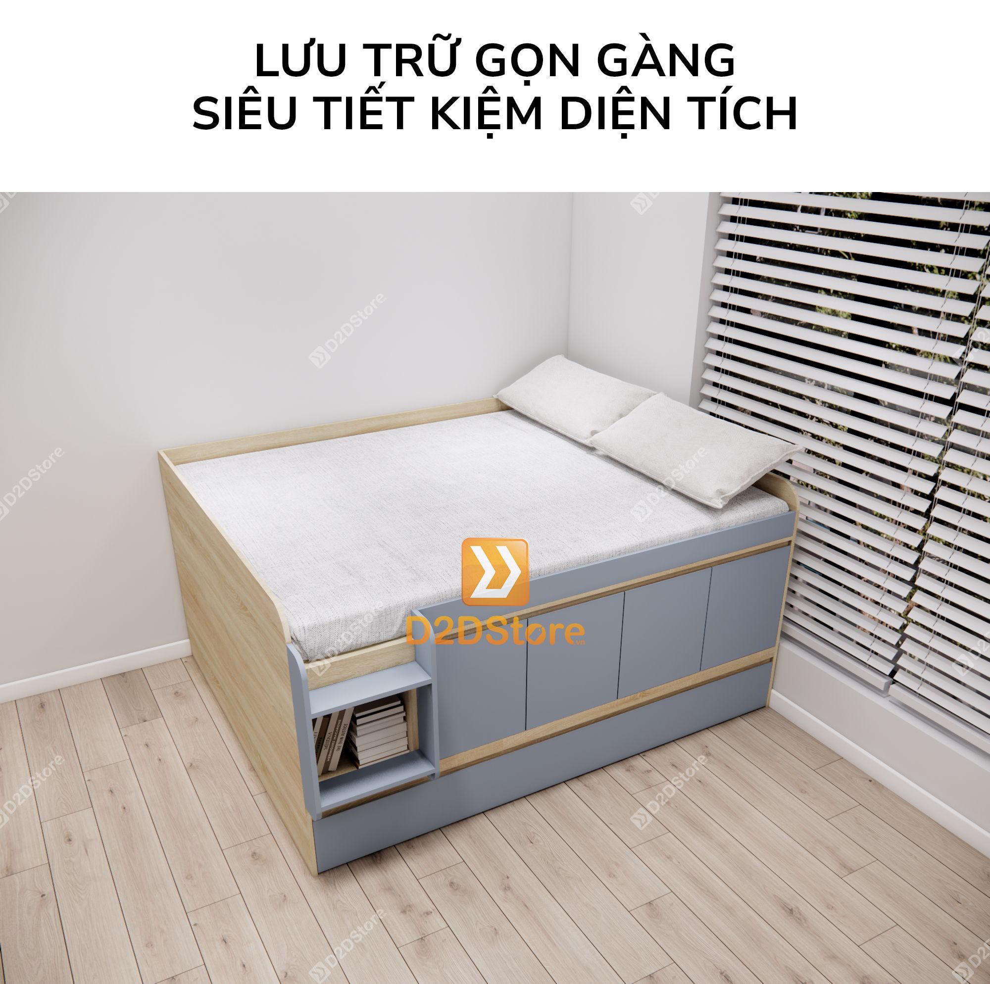  Giường kéo 2 tầng mẹ bồng con GDN.MC12 