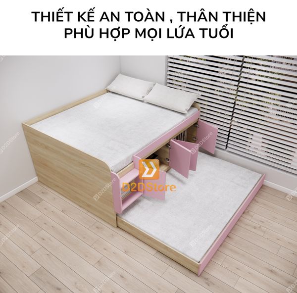 Giường kéo 2 tầng mẹ bồng con GDN.MC12