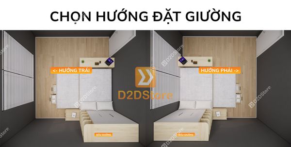Giường ngủ kết hợp tủ áo GDN.TA12