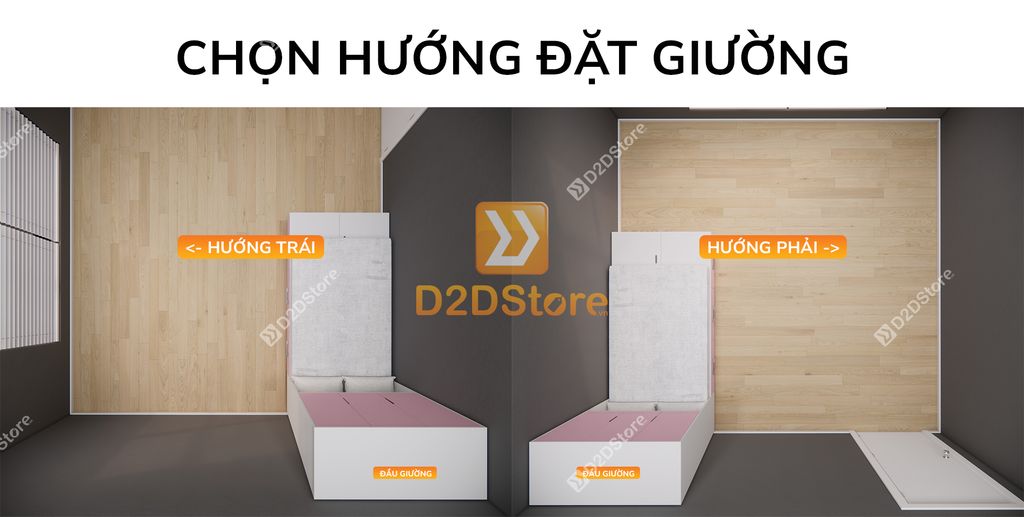 Giường ngủ kết hợp tủ áo GDN.TA02