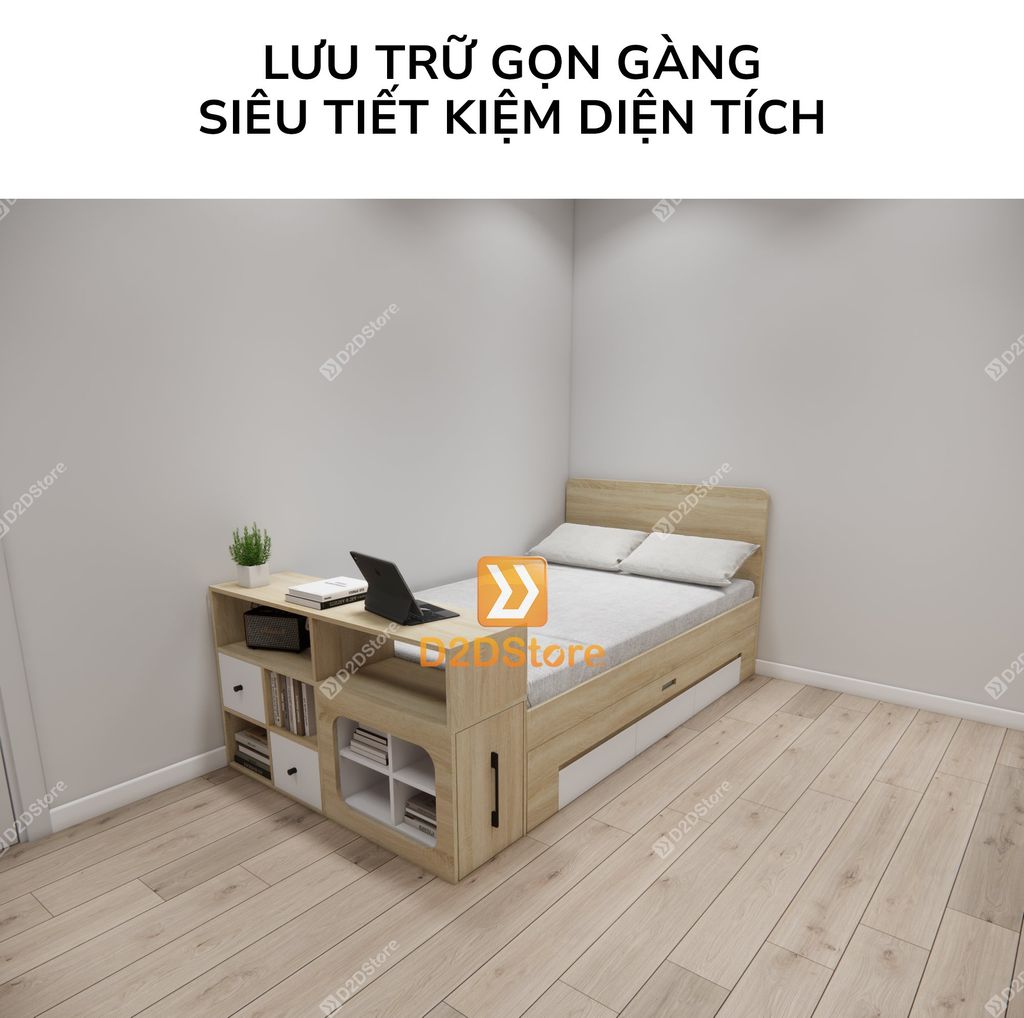 Giường kéo 2 tầng thông minh nhiều kích thước mã BC.GMC04