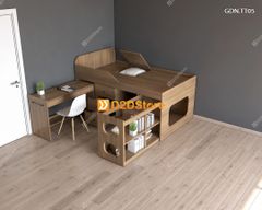 Giường kết hợp tủ áo thấp GDN.TT05