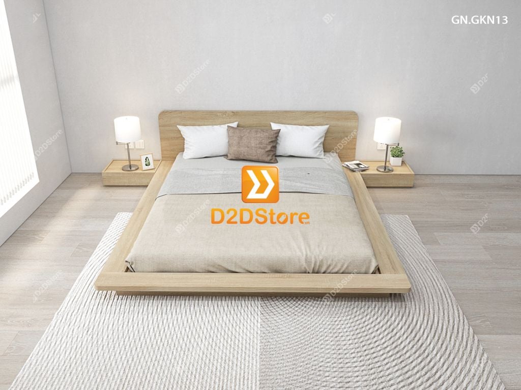 Giường ngủ thấp kiểu Nhật GN.GKN13