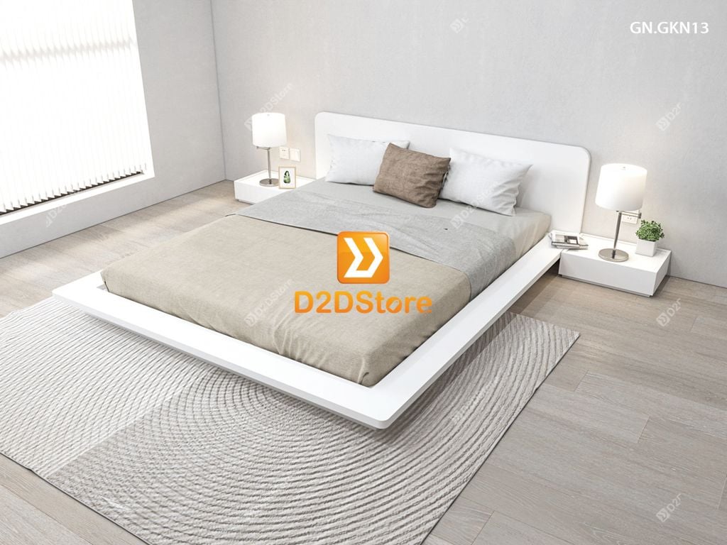 Giường ngủ thấp kiểu Nhật GN.GKN13