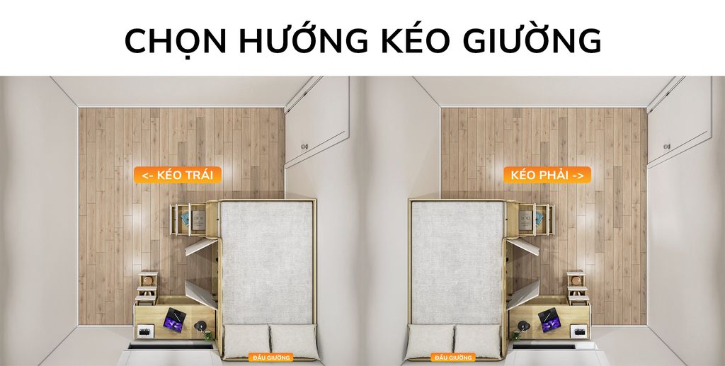 Giường ngủ kết hợp bàn học tủ áo GDN.BT16